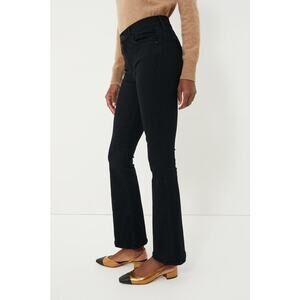 MOTHER The Weekender Black Denim Flare Jeans Size 29 Not Guilty Mid Rise Stretch